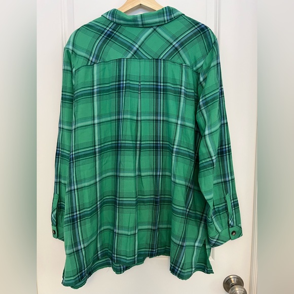 J. Jill Green Plaid Tunic Top - Picture 5 of 5